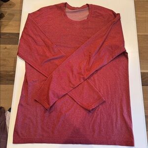 Red Metal Vent Long Sleeve Shirt